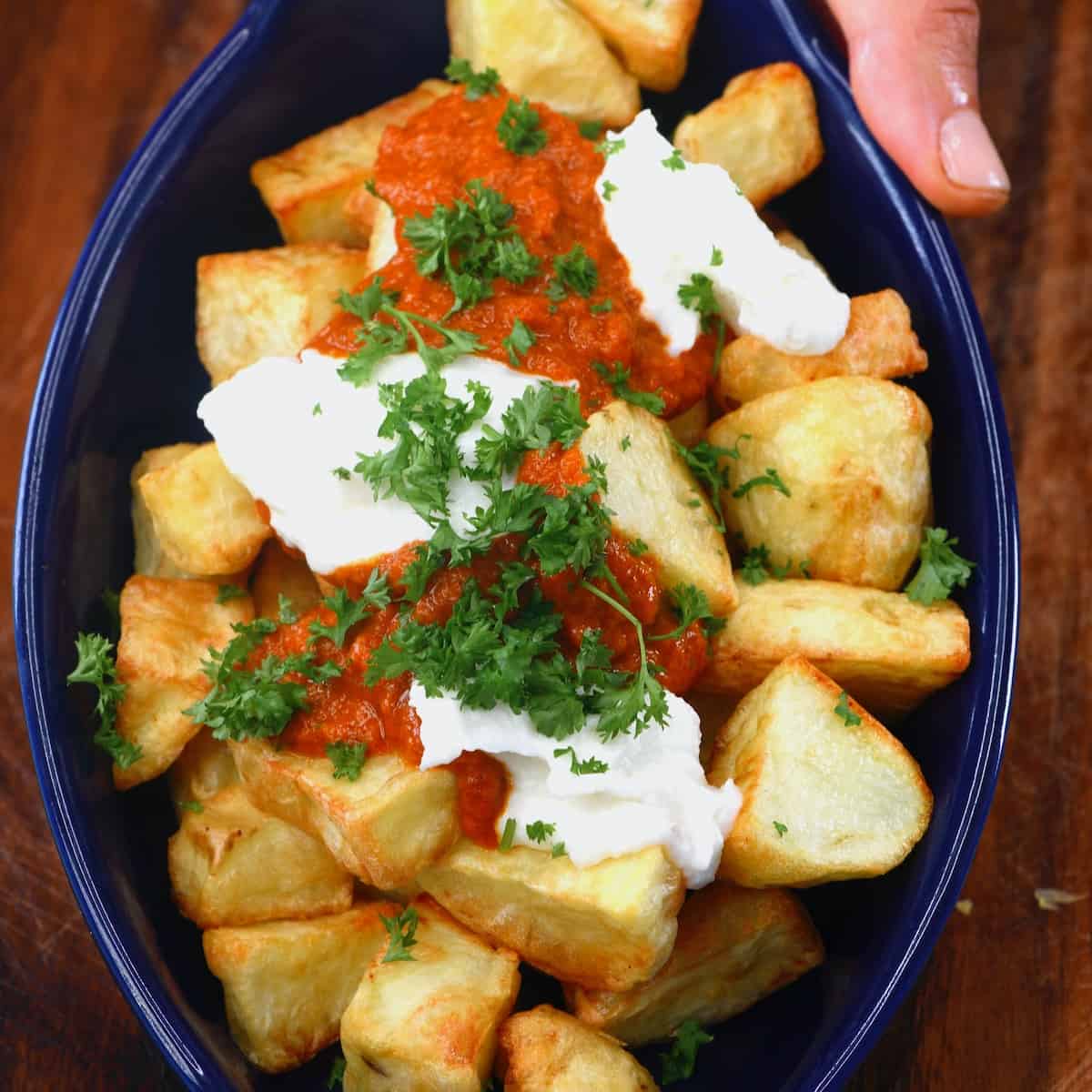 healthy patatas bravas baked air fryer - Article 2